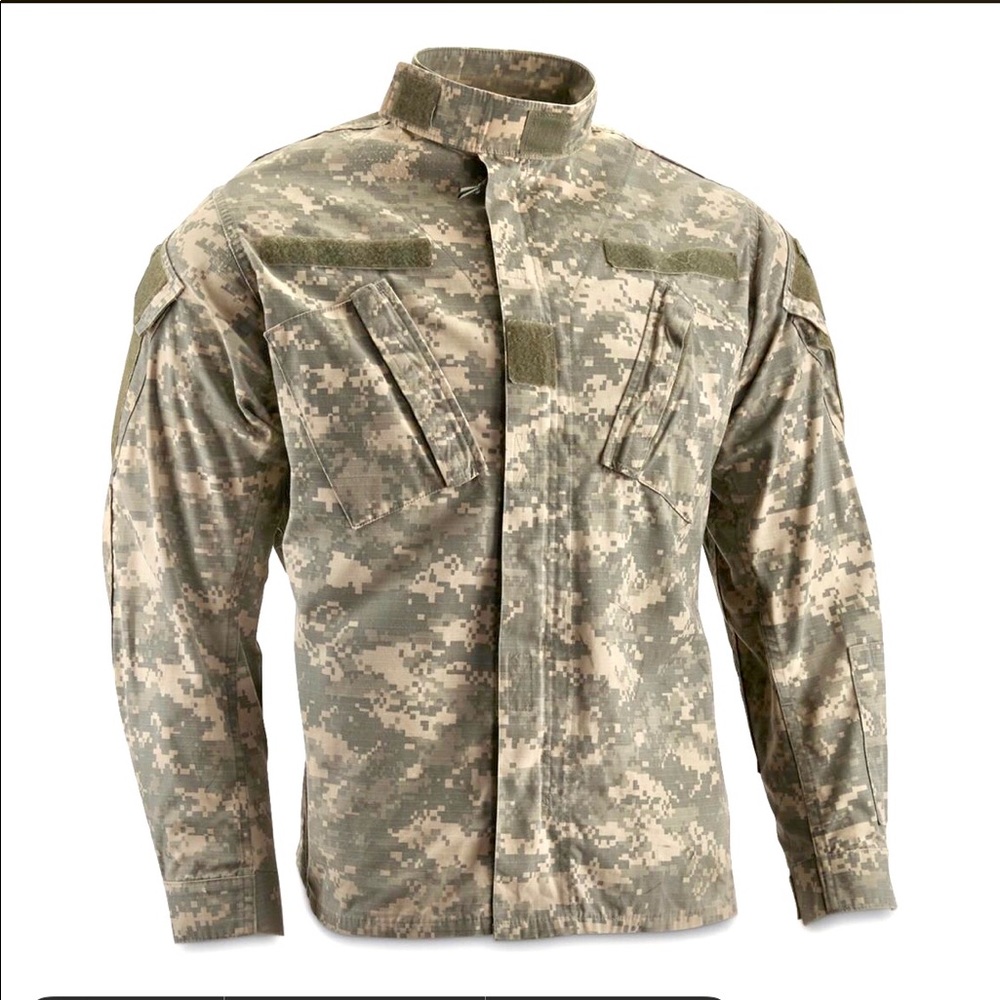 NWT US Army FRACU Fatigue Shirt L